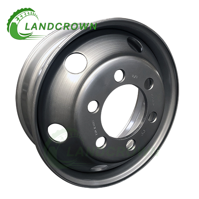 19.5x6.0 Tubeless Truck Steel Wheel Rim 5/6/8/10 Vent Holes For Heavy Duty Truck Tire 8R19.5