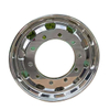 22,5 pouces 22,5x11,75 10 Tapon trapézoïde / trous carré alliage forgé et aluminium Double roue de roue de camion poli pour les pneus