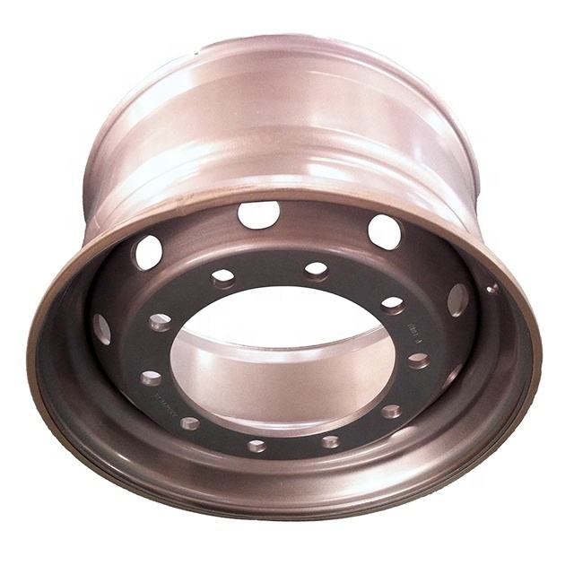 New 11.75x22.5 11.75*22.5 22.5*11.75 Alloy Steel Truck Wheels Rim 11R 22.5 Tubeless 385 65r22.5 Silver Finish for Truck