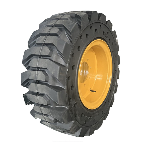 China Manufacturer's Solid Tire 5.70-12 Skid Steer Tires for Bob Cat 10-16.5 12-16.5 570x160 Rim Other Wheels Accessories Sales