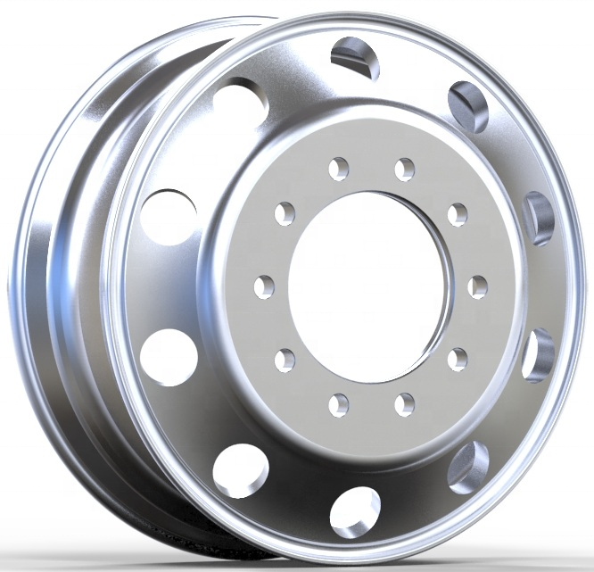 24 Inch 24x8.25 8.25x24 Forged Alloy and Aluminum Tubeless Truck Wheel Rim for Truck Tire 11R24
