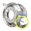 Popular llanta de camión personalizada de 22,5 pulgadas 8,25*22,5 mecanizada en fábrica para remolques para ruedas de aluminio forjado