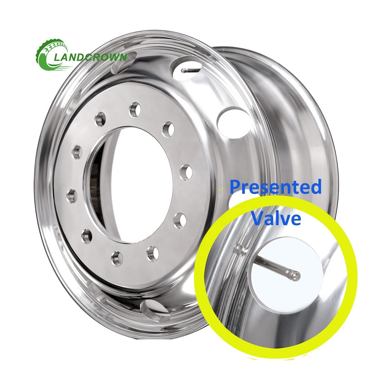 Popular 22.5 Inch Custom Truck Rim 8.25*22.5 Factory Machined for Trailers for Forged Aluminum Wheels