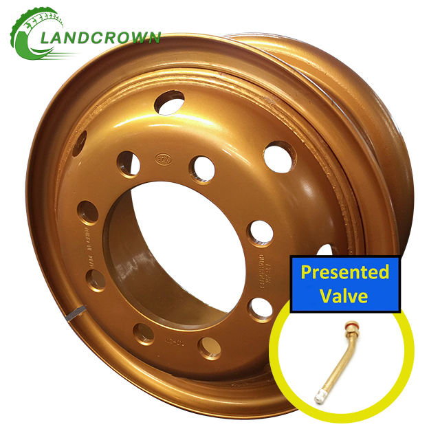 China Factory Wholesale New 20 Inch 8.00V-20 8.00-20 8.0-20 20X8 Truck Tube Steel Wheel Rim Truck Tyre 12.00-20 12.00R20 1200r20