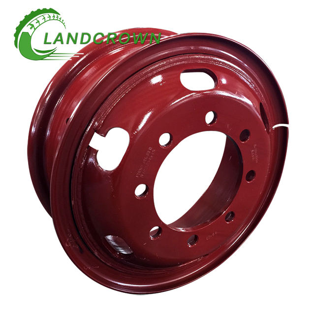 New High Truck Wheels 6.5-16/6.50-16 Series Light Truck Tube Steel Wheel Rim Silver for TBR Tire 7.5-16/8.25-16 750R16/825R16