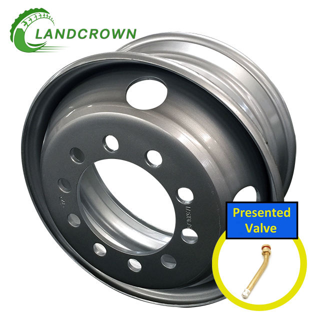 Factory Wholesale Tubeless Minibus Truck Steel Wheel Rim Ring 17.5 Inch 17.5x6.75 6.75x17.5 for Tyre 225/75R17.5 9R17.5