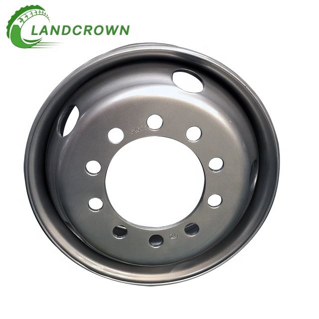 19.5 Inch Truck Tubeless Tyre Wheel Rims Silver Finish New Condition-Manufacturers' 19.5x8.25 8.25x19.5 for Semi Trailer Parts