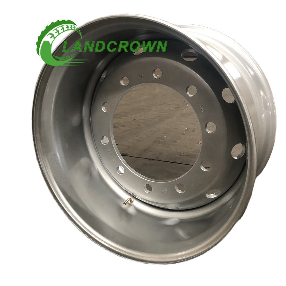 Heavy Duty 22.5x11.75 Steel Wheel Rim 11.75x22.5 ET0 ET120 Tubeless Truck Wheel for Model Tire Size 15R22.5 385/65R22.5 New