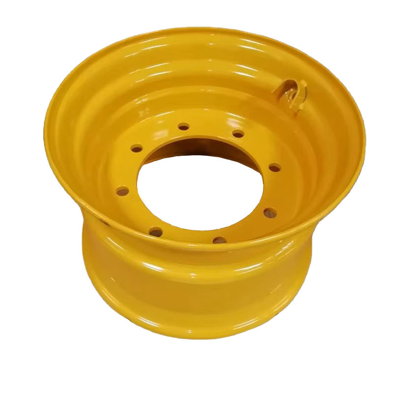 Skid Steer Loader Steel Rim Construction Wheel for Tire 10-16.5 BC Size 8.25x16.5 Bright 8-Hole Complete Rim Custom Rim Option