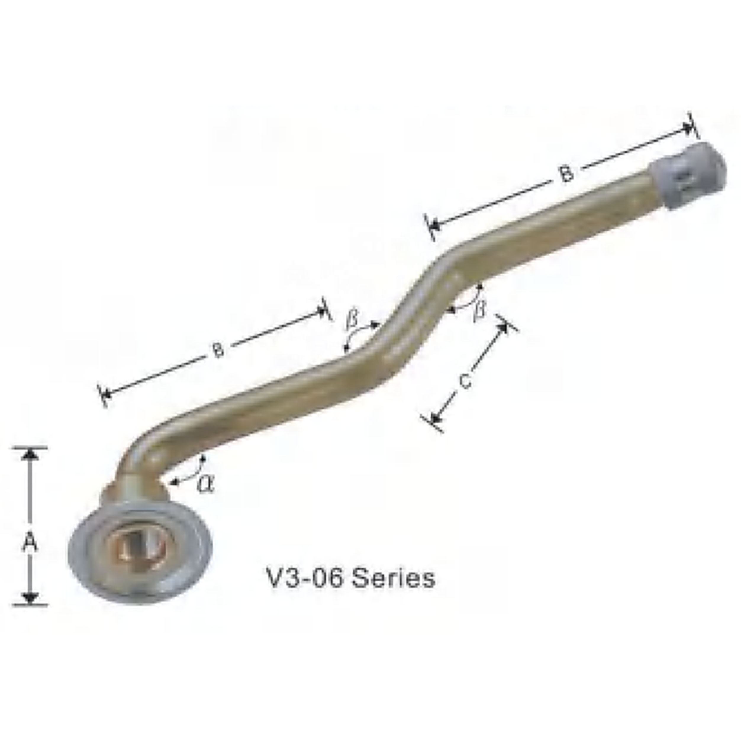 Truck Wheels Brass Valve Nozzle V3-06-9 V3-06-12 V3-06-14 V3-06-15 V3-06-16 V3-06-17 for Auto Parts-Truck and Bus Tires