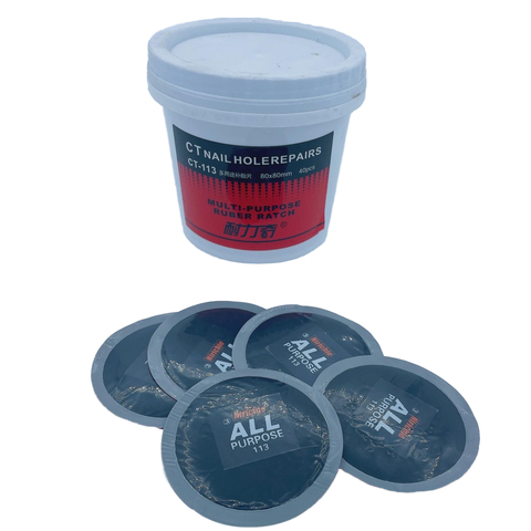 Universal Circular Tube Cold Patch Repair Special Film Cover Tyre Dual-Purpose Euhedral Sulfide Valve Stems Caps Adapters