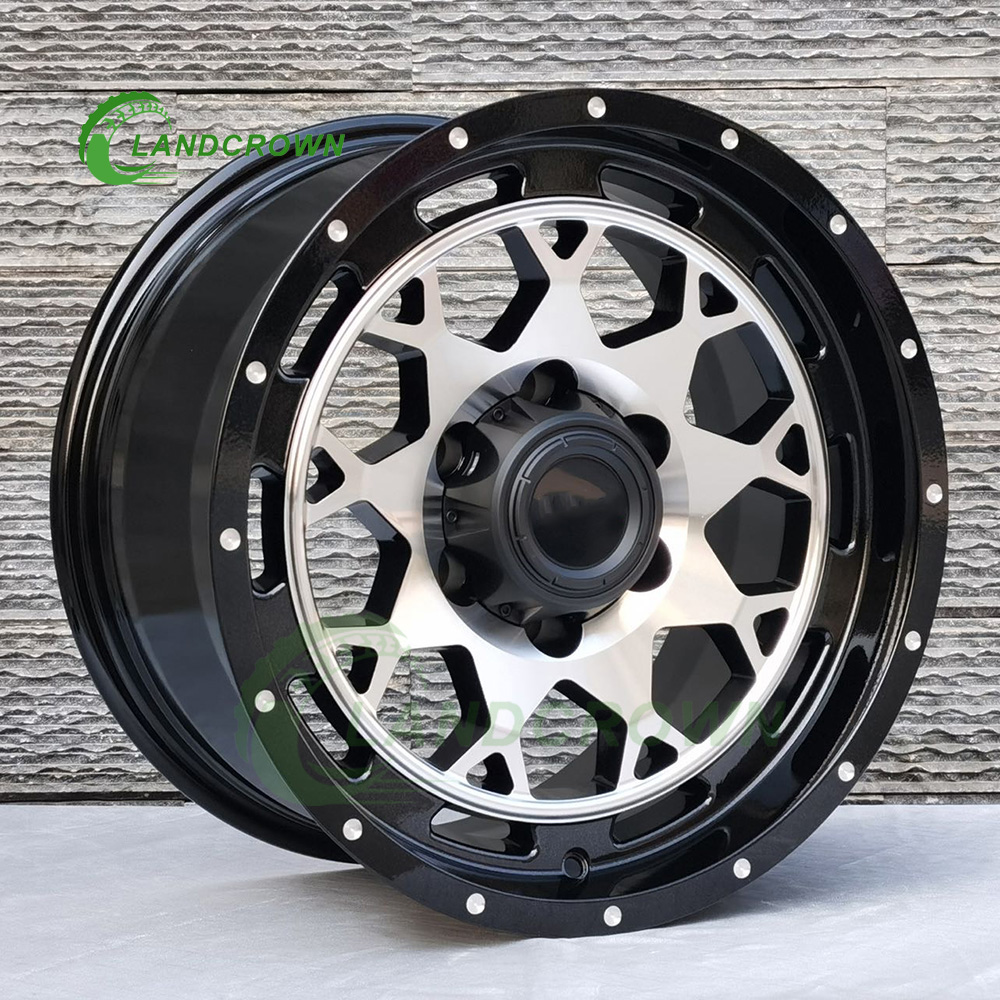 Customizable 17-Inch Off-Road Cast Alloy Wheel Hubs - Factory Direct Rims for SUV Pickup