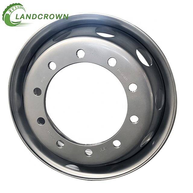 China Factory Direct Sales 22.5X9.75 9.75X22.5 Tubeless Truck Steel Wheel Rim High Quality for Tire 315/80R22.5 Hot Sale Rims