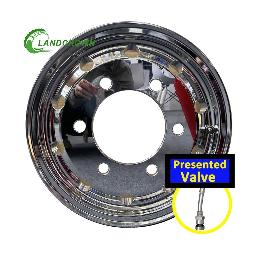 RICHRISE 16x6.0 Aluminum Truck Wheel 6x222.25 5x203.2 Center 164mm & 146mm for Light hino Truck Dual Wheel 5 Holes and 6 Holes