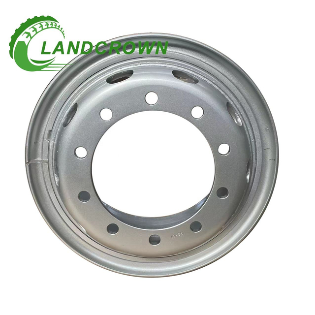 20 Inch Silver Tube Truck Steel Wheel Rim 8.5-20/8.50-20 for Foton TBR Tire Factory Wholesale China New 12.00-20/12.00R20/12R20