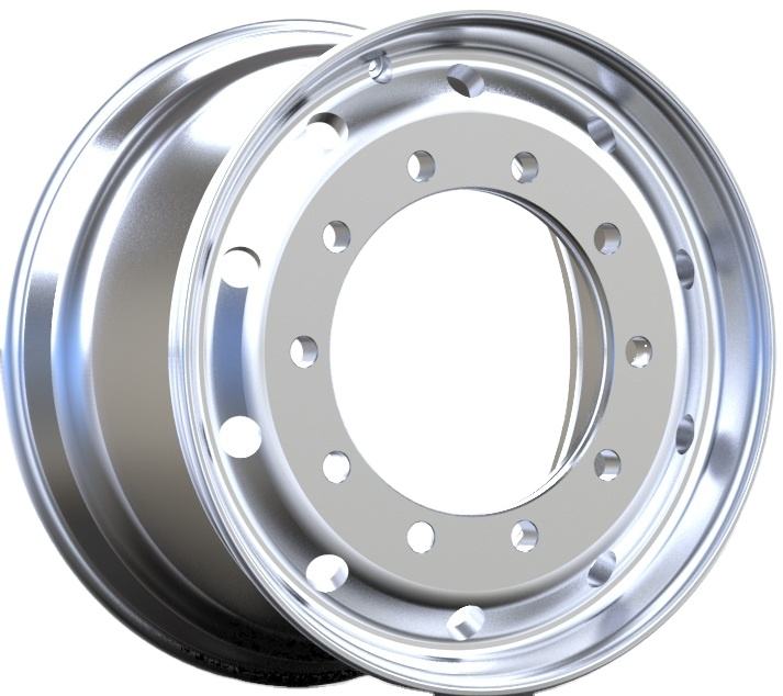 22.5 American Truck Aluminum Alloy Wheels Silver 22.5*11.75 for Truck