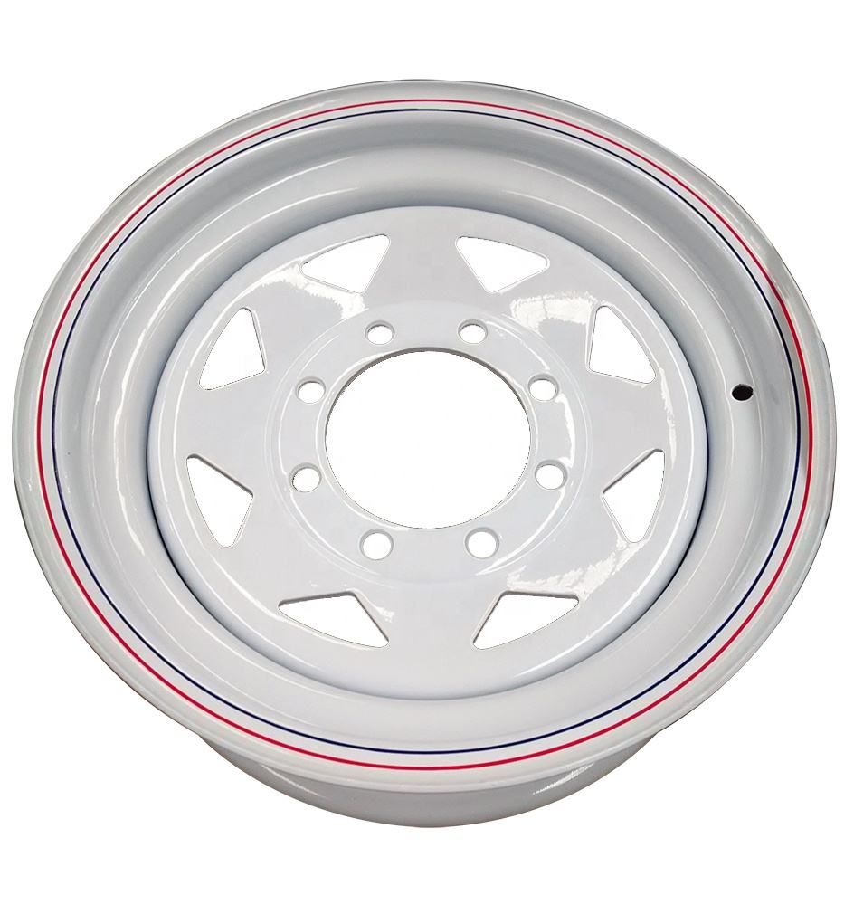13 Inch China Factory Wholesale Trailer Steel Wheel Rims 13x4 13x4.5 13x5.5 for Trailer