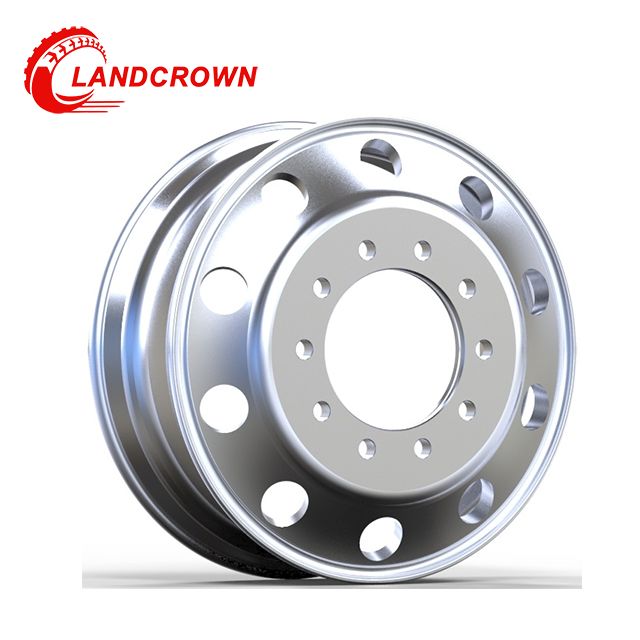 China 24.5x8.25 Forged Aluminum Truck Rim 11R24.5 7 Vent Holes