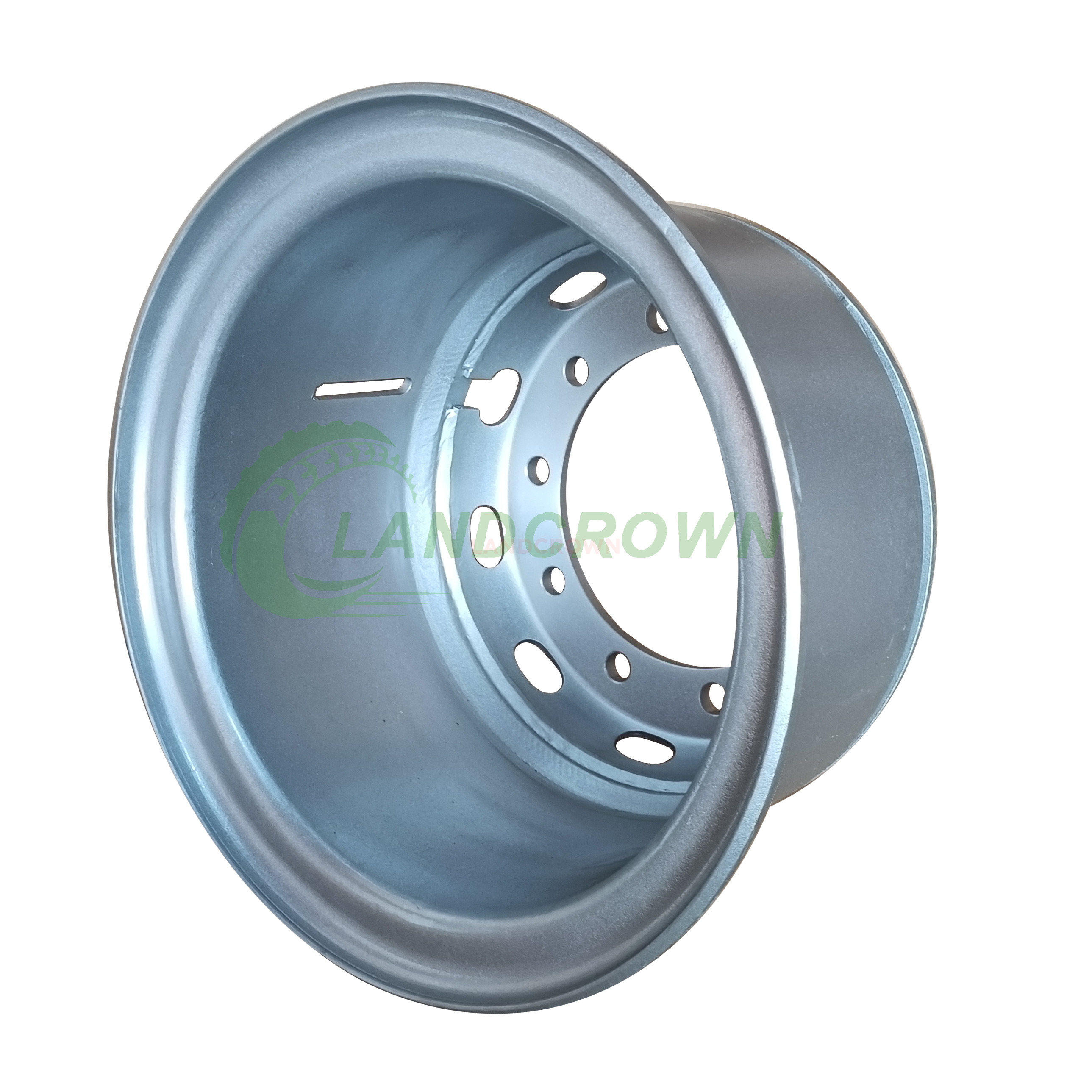 20 Inch 10.00-20 3-Piece Steel Tube Spoke Wheel Rims - Manufacturers Supply for Dump Truck & Trailer, Compatible with 1400R20 Tire