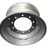 24.5 Inch Heavy Duty Silver Finish Tubeless Steel Wheel Rim 24.5x11.75 New Truck Wheels for 13R24.5 TBR Tires