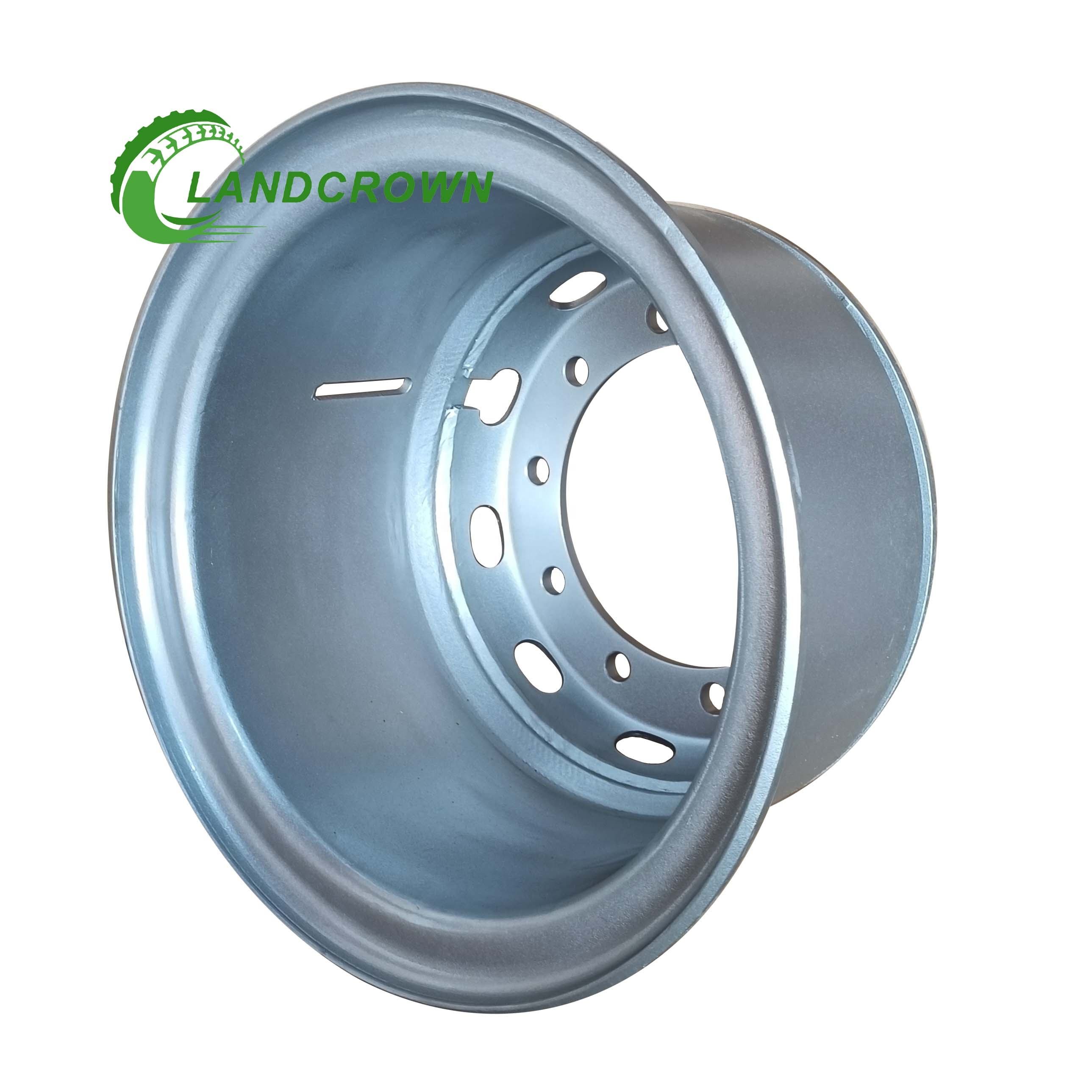 Richrise Factory Wholesale Steel Truck Wheel Rim 10.00-20 Pièces 3PC TRACK SEAKE Wheel Rim 1400R20 Ring Tire pas cher Option