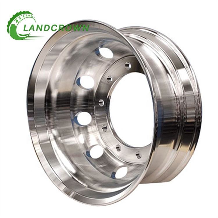 RICHRISE 22.5x7.5 Inch Truck Wheels 8 Holes Silver Finish New Commercial Car Rims Auto Parts