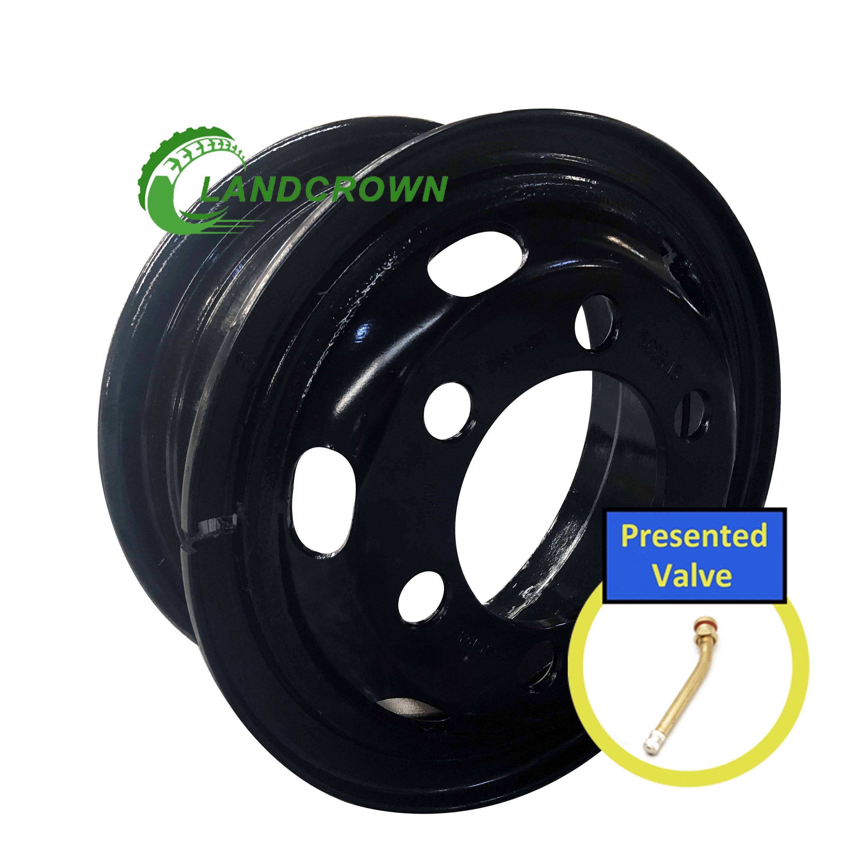 China Factory Wholesale Suppliers Light Truck Tube Steel Wheel Rims 6.00-16 6.0-16 6-16 for Tyre 7.50R16