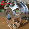 China Llanta de cami&oacute;n de aluminio forjado 19.5x14.00 para 445/65R19.5