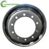 China Manufacture Tubeless Steel Wheel Rim Ring for Semi-Truck Bus 22.5x18.00 22.5x18 18.00x22.5 22.5 Inch DOT Grade New Silver