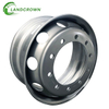 En gros 22,5x6.75 6.75x22.5 Taille de roue en acier de camion sans tubeaux lourd pour la taille du pneu de camion 11R22.5 255/70R22.5 265/70R22.5