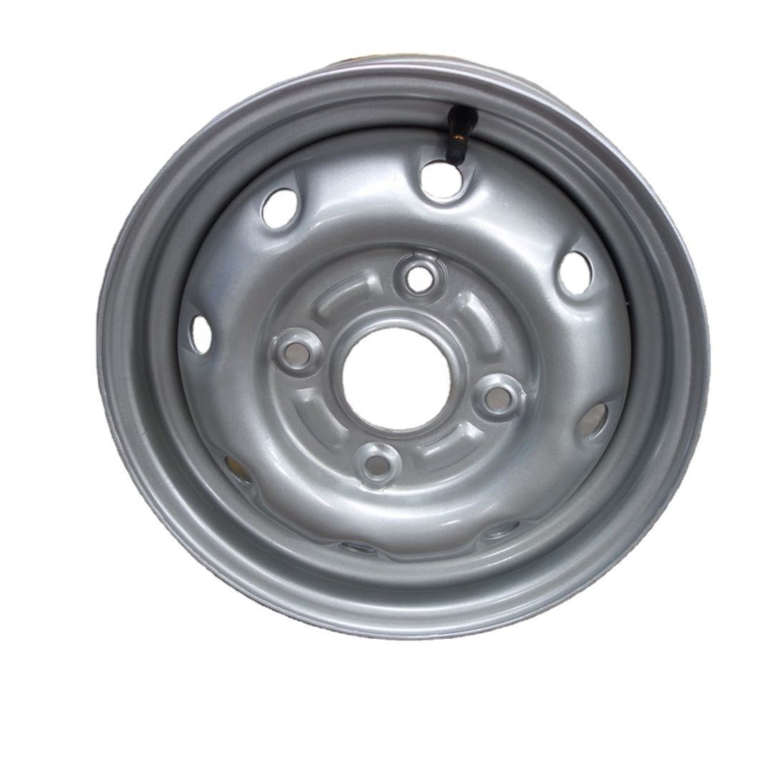 China Factory Wholesale Steel Car Wheel Rim 4Jx12 Small Tubeless Wheel Rim for Tire Size 5.00-12