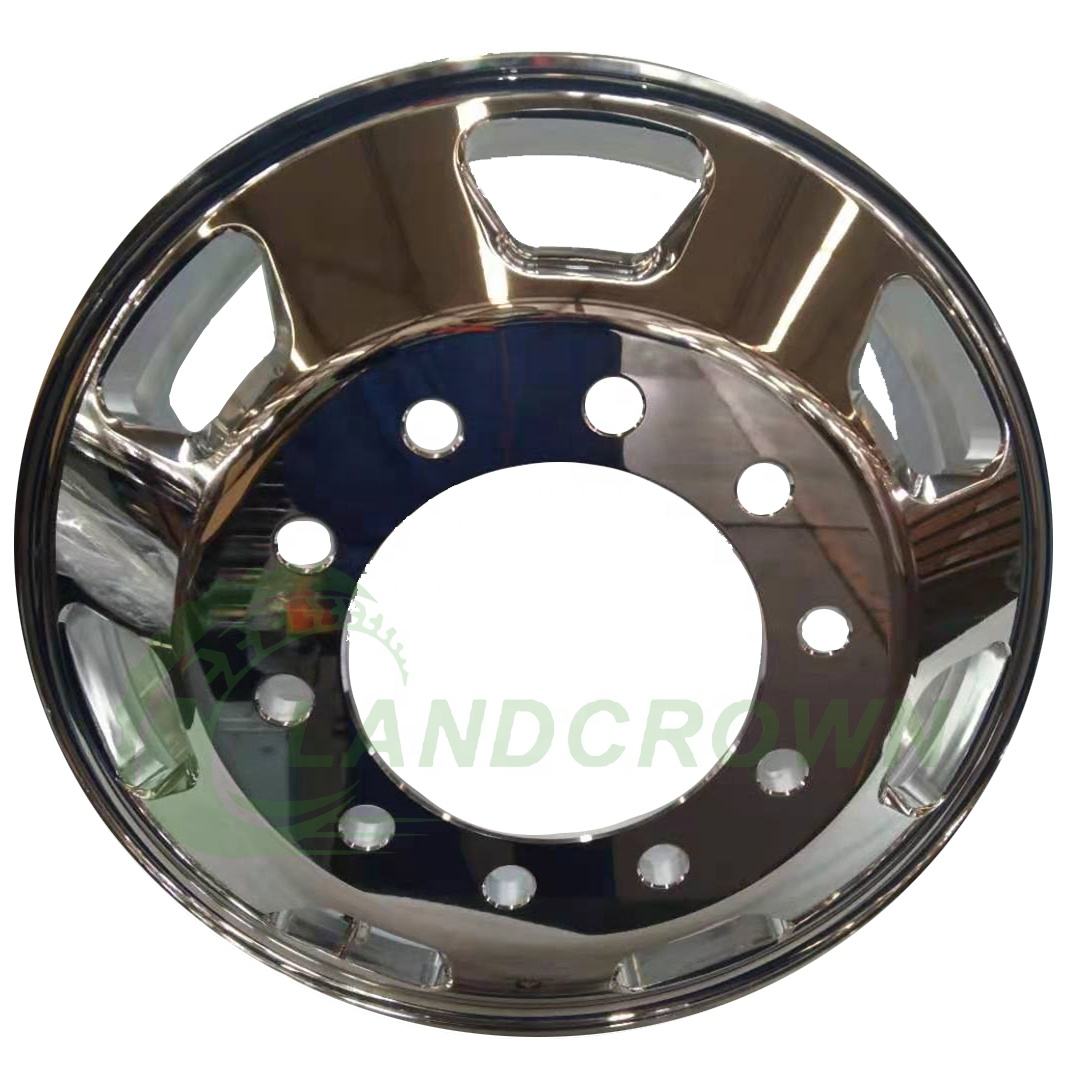 24.5 22.5 Inch 24.5X8.25 22.5X8.25 7 Trapezoid Vent Hole New Forged Alloy and Aluminum Truck Wheel Rim for Tire 11R24.5 11R22.5