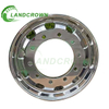 22,5 pouces 22,5x11,75 10 Tapon trapézoïde / trous carré alliage forgé et aluminium Double roue de roue de camion poli pour les pneus