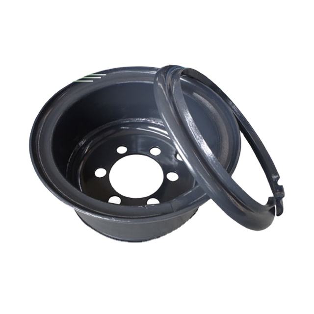 Forklift 2 Pieces Wheel Rim 8.5-20 8.50-20 Industrial Steel Rim for Forklift Tyre 12.00-20
