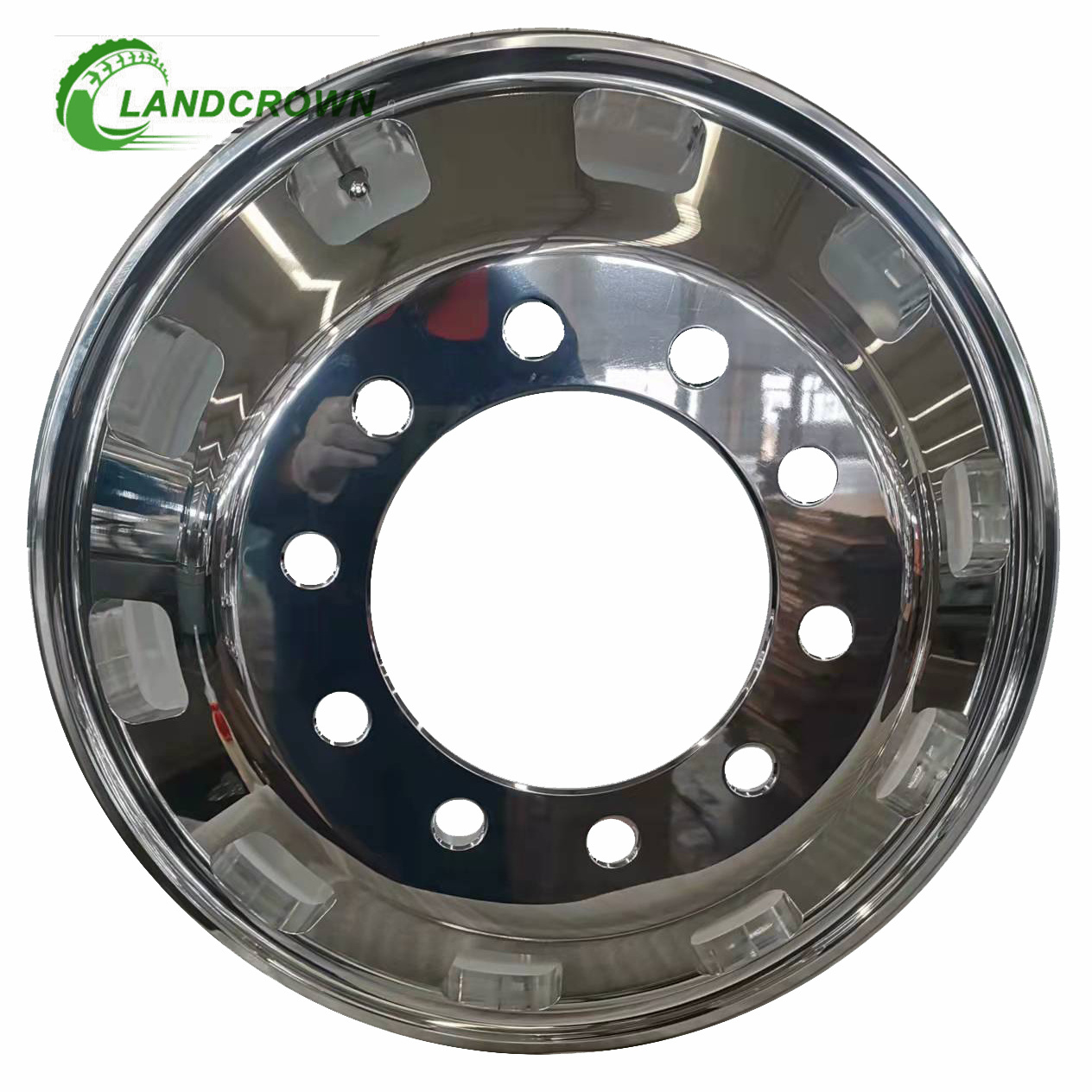 22.5 Inch 22.5x11.75 Forged Aluminum Truck Wheel Rim 10 Trapezoid/square Vent Holes For Tire 385/65R22.5