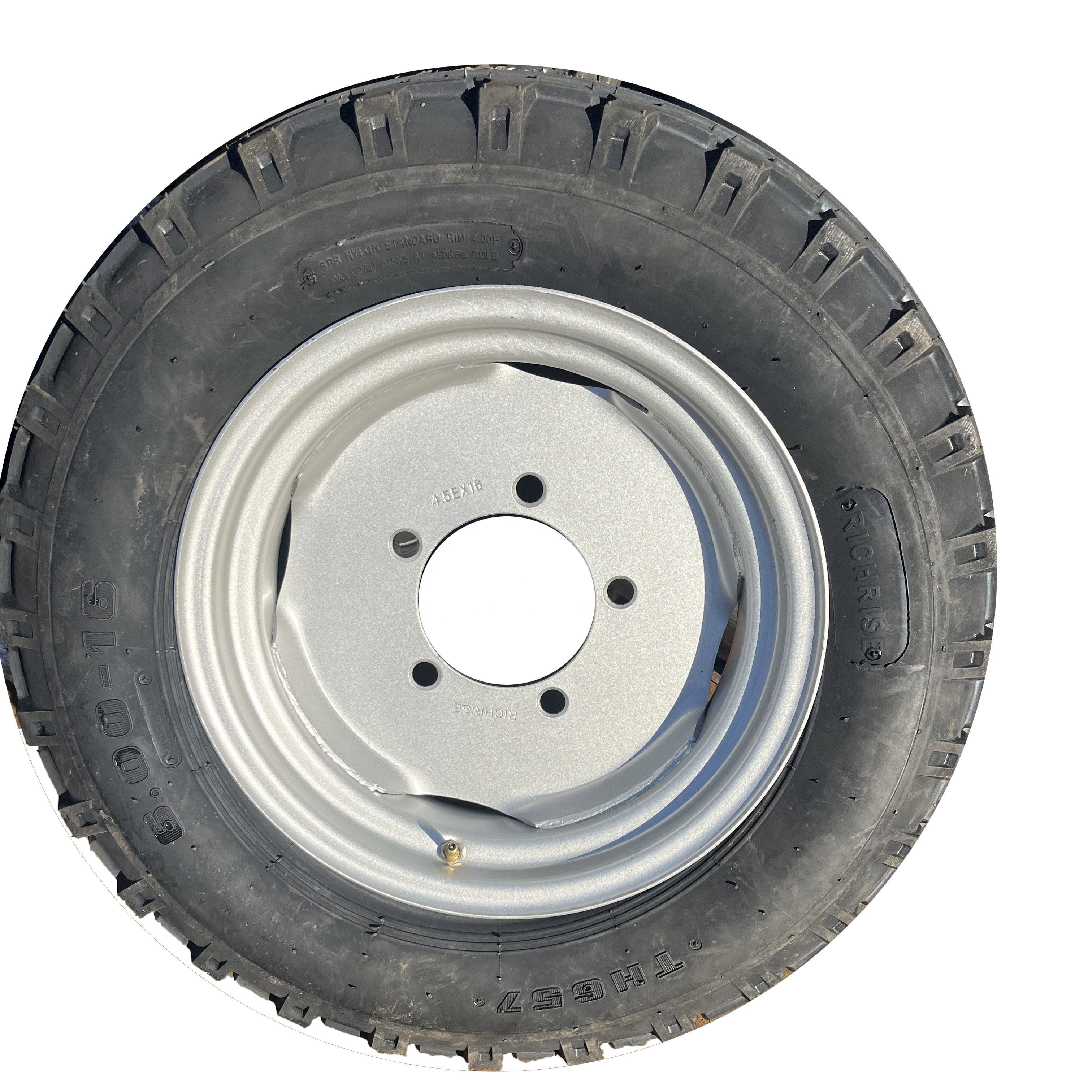 RICHRISE Brand Assembled 6.00-16 Tractor TT Tyre and tube with 4.50EX16 Wheel Rim for Agricultural Tractors