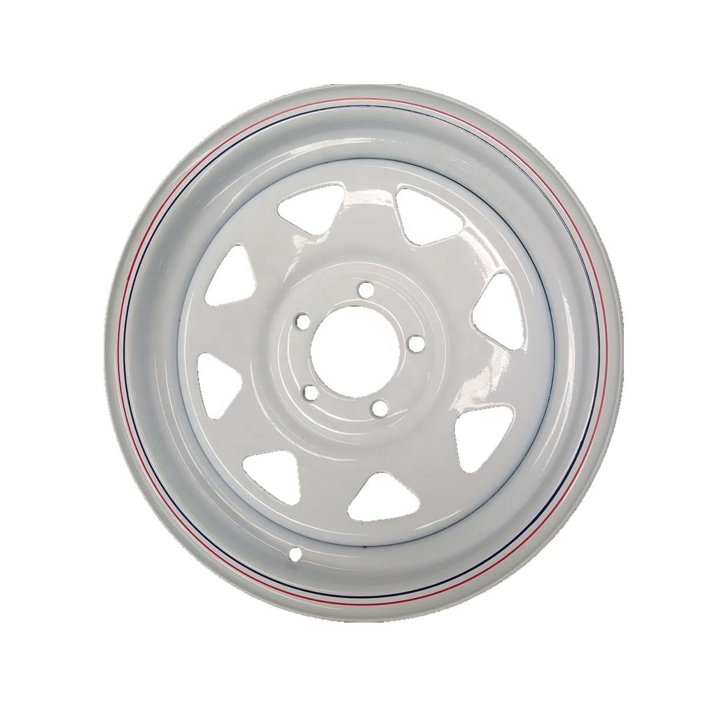 Wholesale 14 Inch 14x5.0 Trailer Steel Wheel Rim Custom Sizes OEM 195/75R14 Tire for RV Trailer Made in China