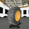 China Manufacturer's Solid Tire 5.70-12 Skid Steer Tires for Bob Cat 10-16.5 12-16.5 570x160 Rim Other Wheels Accessories Sales