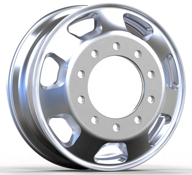 24.5 22.5 Inch 22.5X8.25 24.5x8.25 Truck Forged Alloy and Aluminum Double Polished Truck Wheel Rim for Truck Tires