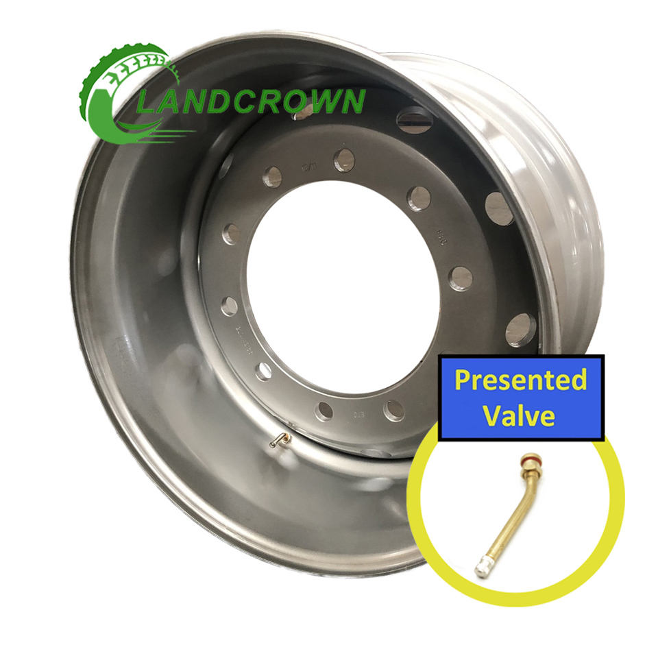 Factory Wholesale Hot Sale Heavy Duty 22.5x11.75 11.75x22.5 Tubeless Truck Steel Wheel Rim for Tire Size 15R22.5 385/65R22.5 Dot