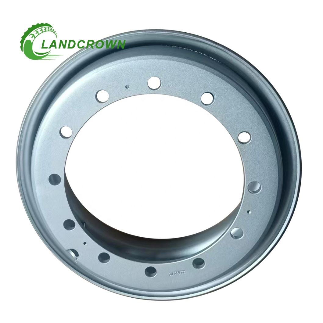 RICHRISE Customizable 22.5 Inch Steel Wheel Rim 22.5x9.00 9.0x22.5 12 Holes New Condition for Truck Tire 295/80r22.5 315/80r22.5
