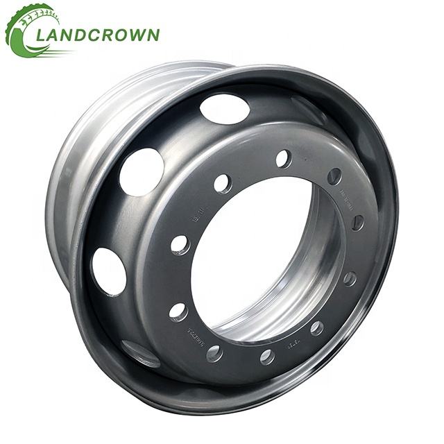 22.5 Inch Heavy Duty Truck Wheel Rim New Steel 22.5x9.00 22.5x8.25 Tire Size 9.00x22.5 295/80r22.5 315/80r22.5 Tubeless Truck