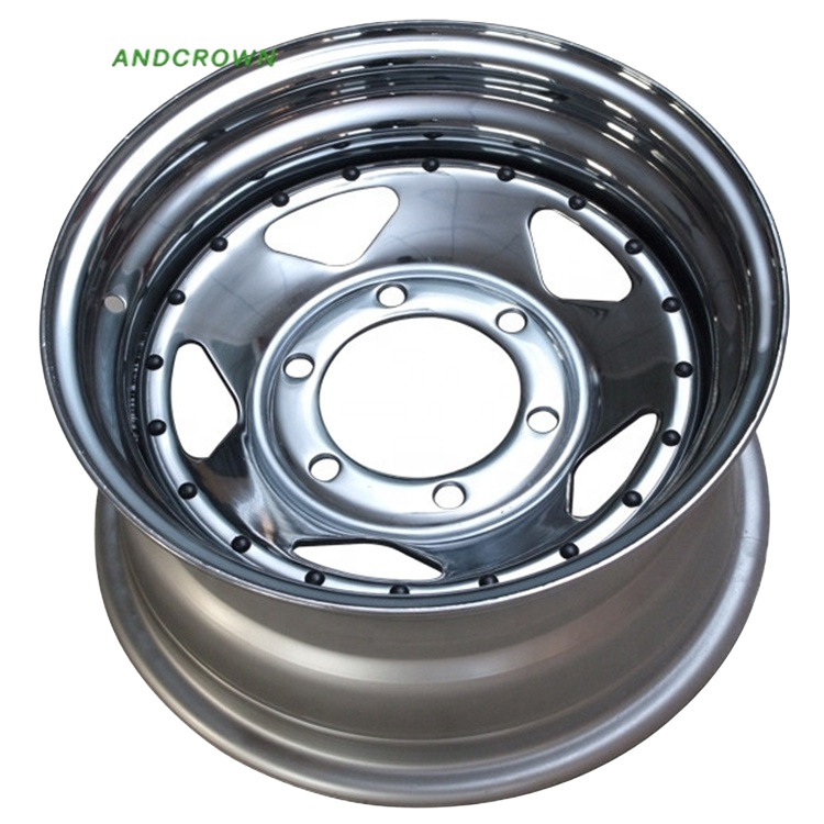 RICHRISE 14-Inch Steel Trailer Wheel Rim 14H2X5J 14H2X6J Light Truck Wheel Rims for Trailer Tire