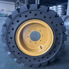 China Manufacturer's Solid Tire 5.70-12 Skid Steer Tires for Bob Cat 10-16.5 12-16.5 570x160 Rim Other Wheels Accessories Sales