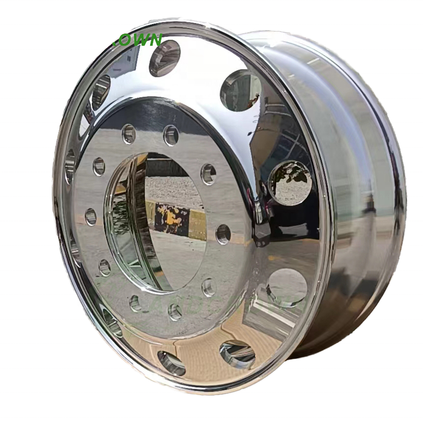 RICHRISE Quality Aluminum 17.5x6.75 Wheel Tubeless 17.5 Coaster Wheels with Silver Finishing