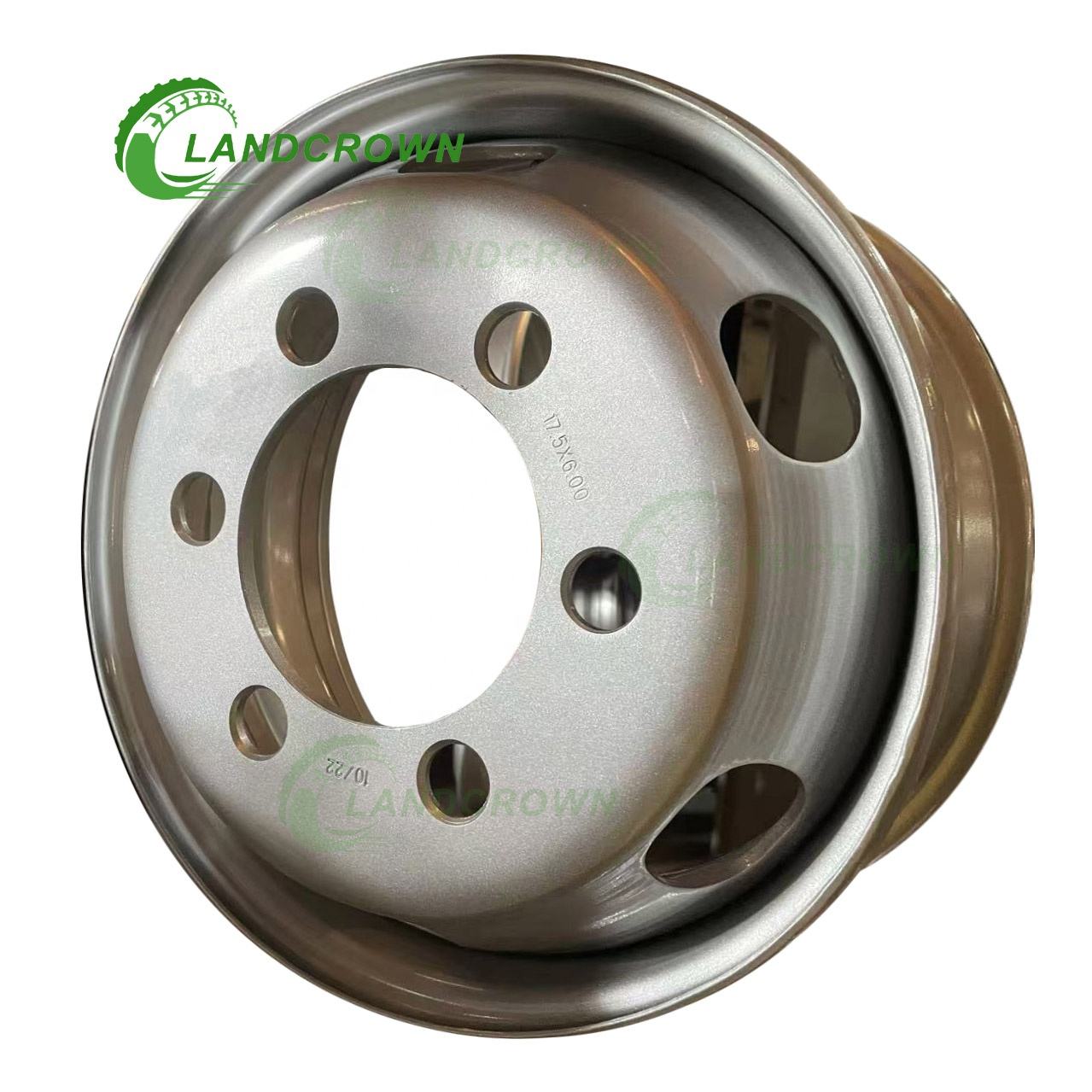 New 17.5 Inch 17.5x6.00 6.00x17.5 Steel Light Truck Wheel Rims Tyre Silver 205/75R17.5 215/75R17.5 225/75R17.5 8R17.5 8.5R17.5