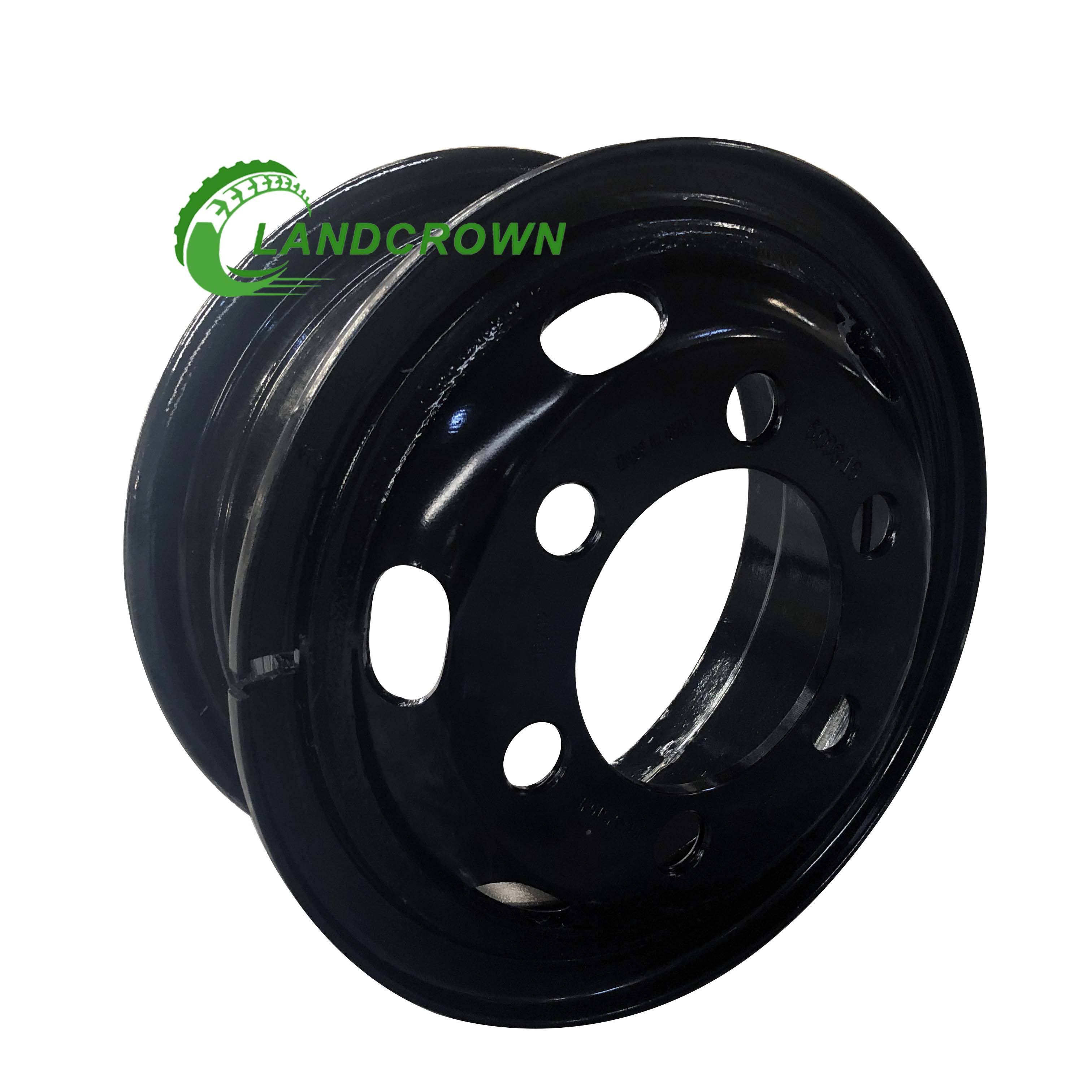 Light Truck Tube Steel Wheel Rim 6.0-16 6.00-16 6.00T-16 Series for TBR Tire 7.50-16 750-16 750R16 7.50R16 Truck Wheels