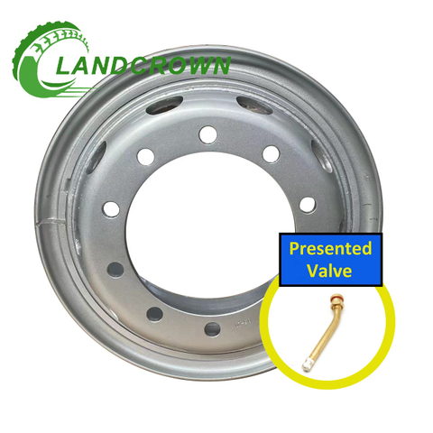 China Factory Wholesale New 20 Inch 8.25-20 Truck Tube Steel Wheel Rim Tyre with Silver Finish