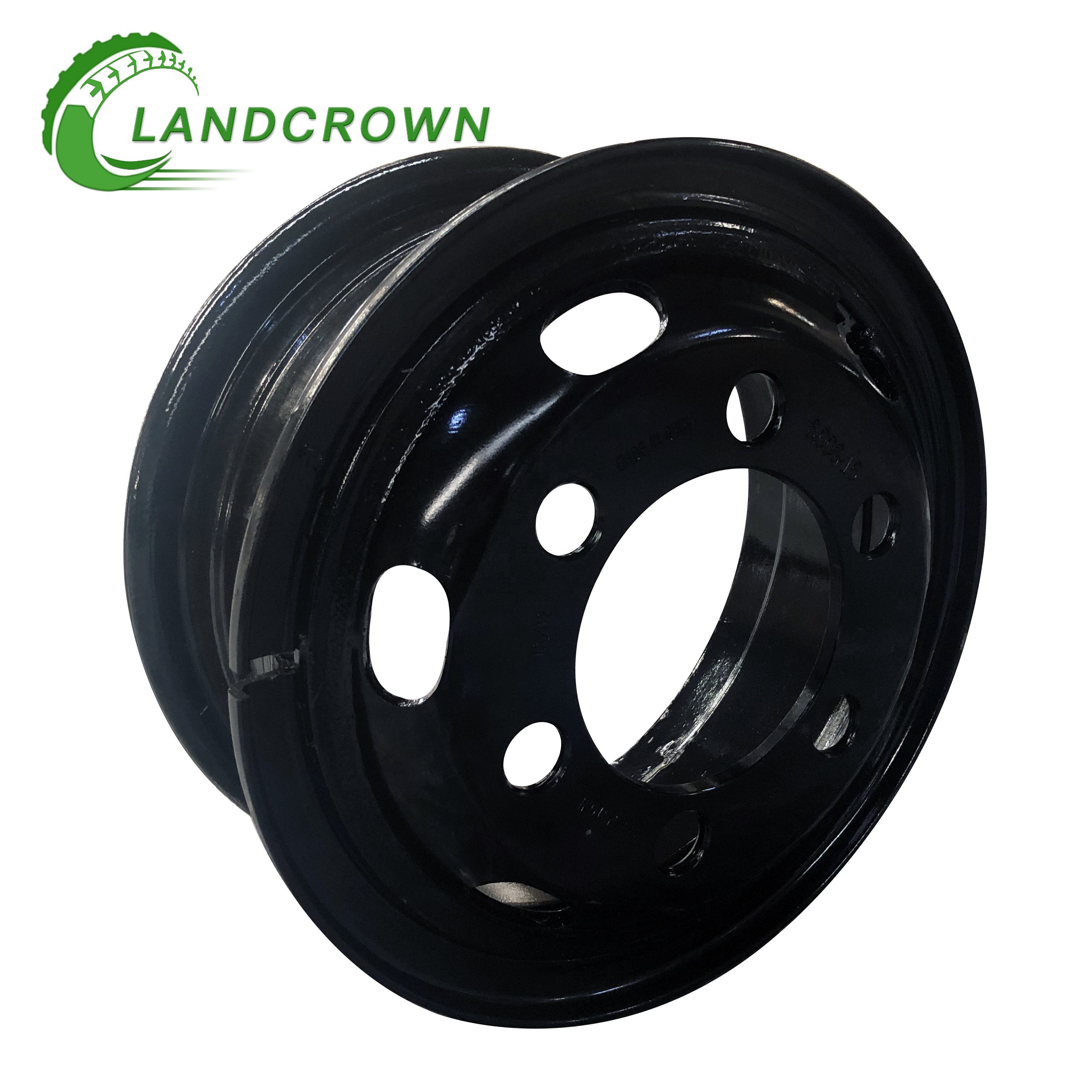 High Quality Custom Truck Wheels 7.0-20/7.00-20/7-20 Steel Wheel for Bus Light Truck Tire 10.00R20 Silver New Truck Wheels