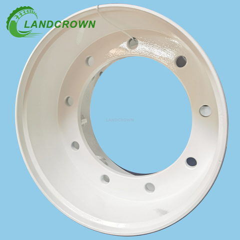 All Sizes Pressed-On Forklift Wheel Rim - Heavy-Duty Steel Rims for Solid Tyres, Industrial Forklift Wheel Assemblies